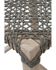 Costa Outdoor Counter Stool Teak Wood Performance Rope - LOOMLAN - Essentials For Living - Outdoor Counter Stools