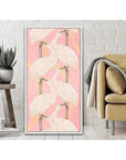 LOOMLAN Crane Dance Two Step Artwork d Canvas Floating