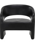 SUNPAN Cura Concrete Black Outdoor Lounge Chair