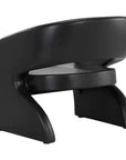 SUNPAN Cura Concrete Black Outdoor Lounge Chair