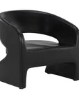 SUNPAN Cura Concrete Black Outdoor Lounge Chair
