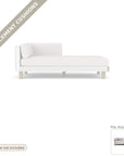 Cushions: Replacement Cushions For Catalina Sunbrella Left Chaise - Fade Resistant