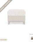 Cushions: Milan Outdoor Sunbrella Replacement Cushion For Ottoman - Fade Resistant