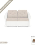 Cushions: Reflections Outdoor Replacement Cushions for Loveseat - Commercial Grade