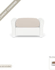 Cushions: Reflections Outdoor Replacement Cushions for Ottoman - Commercial Grade