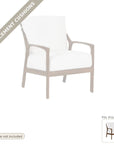 Cushions: Castelle Berkeley Outdoor Lounge Chair Made USA Replacement Cushion Set (cushions only)