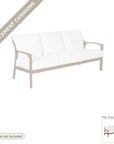 Cushions: Castelle Berkeley Outdoor 3-Seater Sofa Deep Cushions Replacement Cushion Set (cushions only)