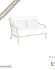 Cushions: Nicoya Deep Seating Cushioned Loveseat Replacement Cushion Set (cushions only)