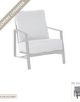 Cushions: Castelle Prism Lounge Chair Made in USA Replacement Cushion Set (cushions only)