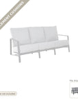 Cushions: Castelle Prism Sofa High Back Deep 3-Seater Replacement Cushion Set (cushions only)