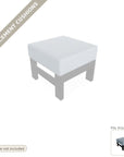 Cushions: Leeward Deep Seat Cushion Ottoman With 2 Ottoman Clips Replacement Cushion Set (cushions only)