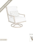 Cushions: Nicoya High Back Swivel Rocking Lounge Chair with Sunbrella Cushions Replacement Cushion Set (cushions only)