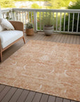 LOOMLAN Rugs Dahana Orange Washable Indoor-Outdoor Rug