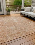 LOOMLAN Rugs Dahana Orange Washable Indoor-Outdoor Rug