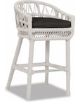 Dana Rope Weatherproof Outdoor Bar Stool - LOOMLAN - Sunset West - Outdoor Bar Stools