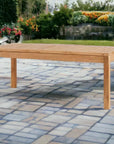 Dane 2 - Person Teak Outdoor Bench - LOOMLAN - HiTeak - Outdoor Benches