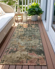 Danira Green Washable Indoor - Outdoor Rug - LOOMLAN - LOOMLAN Rugs - Outdoor Rugs