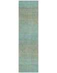 LOOMLAN Rugs Daphara Teal Washable Indoor-Outdoor Rug