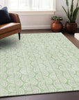 LOOMLAN Rugs Darya Green Washable Indoor-Outdoor Rug