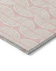 LOOMLAN Rugs Darya Pink Washable Indoor-Outdoor Rug