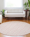 LOOMLAN Rugs Darya Pink Washable Indoor-Outdoor Rug