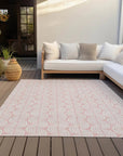 LOOMLAN Rugs Darya Pink Washable Indoor-Outdoor Rug