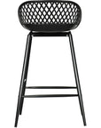 Piazza Black Outdoor Counter Stool -- view 3