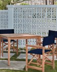 Del Ray Teak Patio Square Dining Set 5PC - LOOMLAN - HiTeak - Outdoor Dining Sets