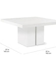 Seasonal Living Delapan Dining Table - Grey Outdoor Dining Table