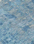 LOOMLAN Rugs Delaura Blue Washable Indoor-Outdoor Rug