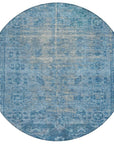 LOOMLAN Rugs Delaura Blue Washable Indoor-Outdoor Rug