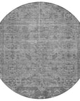 LOOMLAN Rugs Delaura Gray Washable Indoor-Outdoor Rug