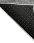 LOOMLAN Rugs Delaura Gray Washable Indoor-Outdoor Rug