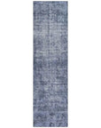LOOMLAN Rugs Delaura Navy Washable Indoor-Outdoor Rug