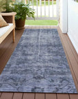 LOOMLAN Rugs Delaura Navy Washable Indoor-Outdoor Rug