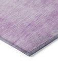 LOOMLAN Rugs Delisah Purple Washable Indoor-Outdoor Rug