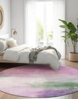 LOOMLAN Rugs Delisah Purple Washable Indoor-Outdoor Rug