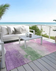 LOOMLAN Rugs Delisah Purple Washable Indoor-Outdoor Rug
