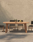 Delta Oval Teak Outdoor Dining Table - LOOMLAN - Moe's Home - Outdoor Dining Tables