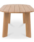 Delta Oval Teak Outdoor Dining Table - LOOMLAN - Moe's Home - Outdoor Dining Tables