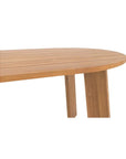 Delta Oval Teak Outdoor Dining Table - LOOMLAN - Moe's Home - Outdoor Dining Tables