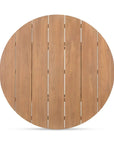 Delta Teak Round Outdoor Dining Table - LOOMLAN - Moe's Home - Outdoor Dining Tables