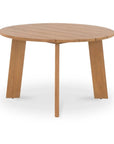 Delta Teak Round Outdoor Dining Table - LOOMLAN - Moe's Home - Outdoor Dining Tables