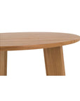 Delta Teak Round Outdoor Dining Table - LOOMLAN - Moe's Home - Outdoor Dining Tables