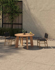 Delta Teak Round Outdoor Dining Table - LOOMLAN - Moe's Home - Outdoor Dining Tables