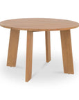 Delta Teak Round Outdoor Dining Table - LOOMLAN - Moe's Home - Outdoor Dining Tables