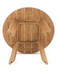 Delta Teak Round Outdoor Dining Table - LOOMLAN - Moe's Home - Outdoor Dining Tables