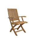 Devon Teak Patio Round Bistro Set 3PC - LOOMLAN - HiTeak - Outdoor Bistro Sets