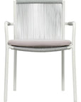 Seasonal Living Dining Arm Chair Set of Two - White Outdoor