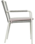 Seasonal Living Dining Arm Chair Set of Two - White Outdoor